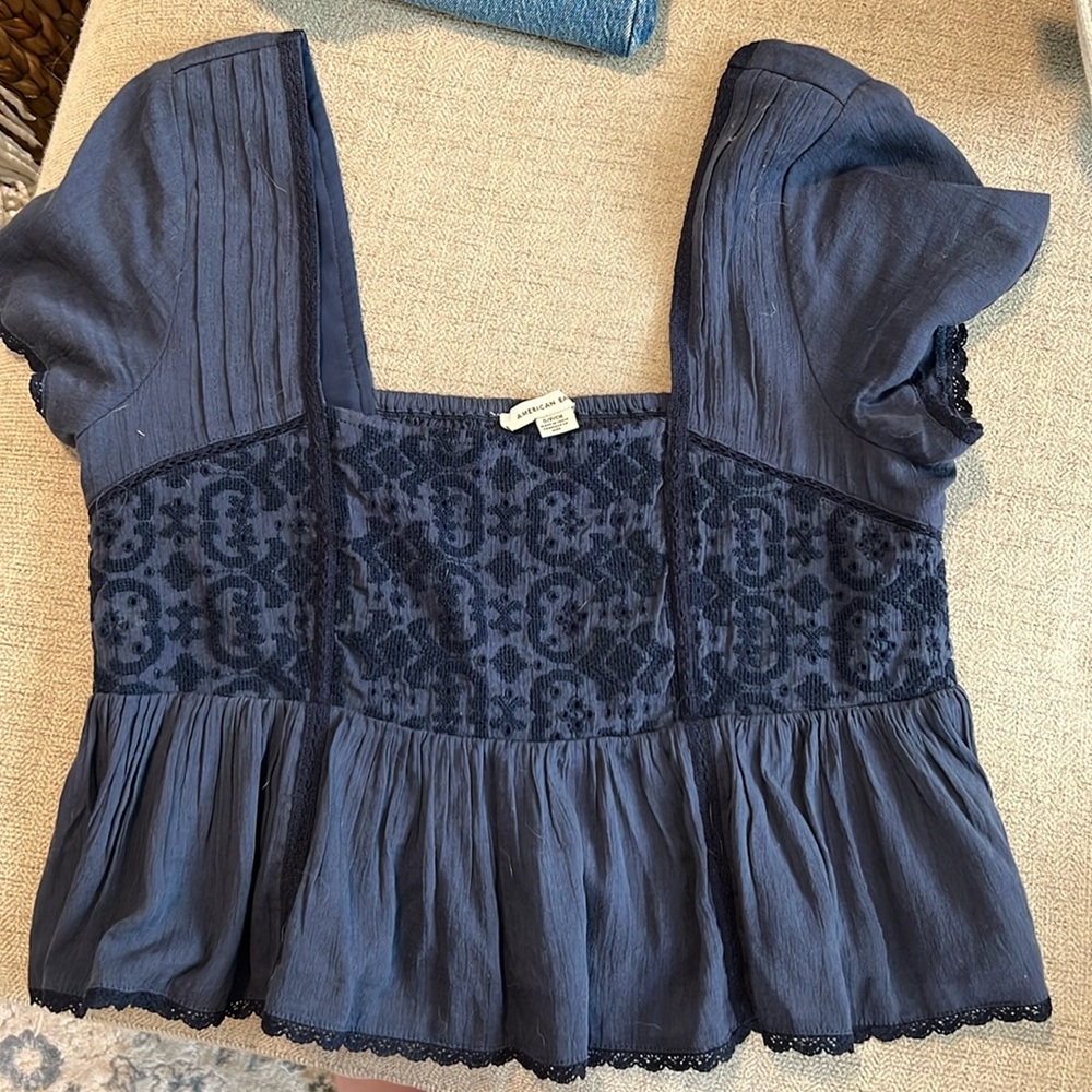 American eagle square neck blouse